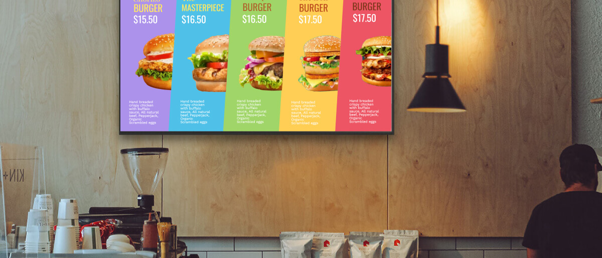 Mga digital na display ng restaurant_1